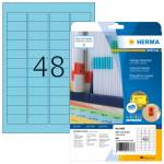 Herma - Etiketten A4 blau 45,7x21,2 mm Papier matt 960 St.