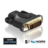 Purelink - PureInstall PI010 - DVI-D - HDMI - M�nnlich/weiblich - Gold - Schwarz - 1920 x 1200 Pixel (PI010)