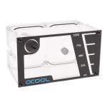 Alphacool - Repack Dual Bayres Rev.2 - Beh�lter f�r K�hlfl�ssigkeit - Schwarz, durchsichtig, Kupfer
