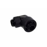 Alphacool - Eiszapfen Anschraubt�lle (schwarz, 90� gewinkelt, 360� drehbar)