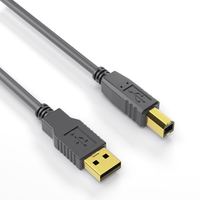 Purelink - - USB-Kabel - USB (M) zu USB Typ B (M) - USB 2.0 - 10 m - rund, aktiv - Schwarz