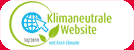 Logo klimaneutrale Webseite